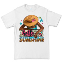 White Hello sunshine Premium Tee - NancyCooperArtShop