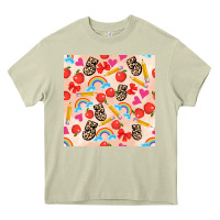 Mossy back to school seamless pattern 5 (3600x3600) Heavy Core Tee - AdoDesignShop