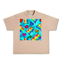 Burro Pride lgbtq flags and leopard seamless pattern Urban Heavy Tee - BundleAndBundleShop