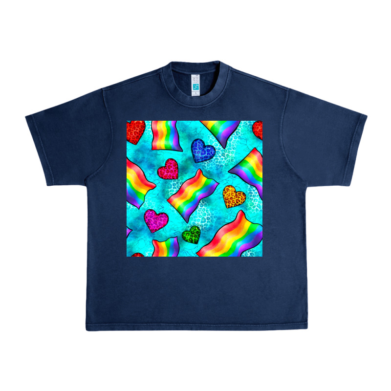 Pride Lgbtq Flags And Leopard Seamless Pattern Urban Heavy Tee by BundleAndBundleShop | Teevron