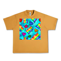 Peanut Butter Pride lgbtq flags and leopard seamless pattern Urban Heavy Tee - BundleAndBundleShop