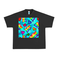 Pigment Black Pride lgbtq flags and leopard seamless pattern Urban Heavy Tee - BundleAndBundleShop