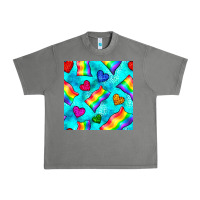 Tornado Pride lgbtq flags and leopard seamless pattern Urban Heavy Tee - BundleAndBundleShop