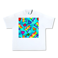 White Pride lgbtq flags and leopard seamless pattern Urban Heavy Tee - BundleAndBundleShop