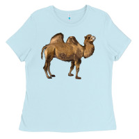 Baby Blue Camel Ladies Tee - LillyAllenDesigns
