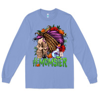 Colony Blue momster halloween momlife Long Sleeve Tee - Jasminsmagicworld