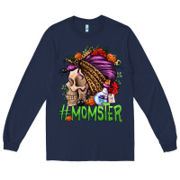 Navy momster halloween momlife Long Sleeve Tee - Jasminsmagicworld