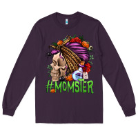 Plum momster halloween momlife Long Sleeve Tee - Jasminsmagicworld