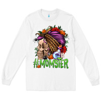 White momster halloween momlife Long Sleeve Tee - Jasminsmagicworld