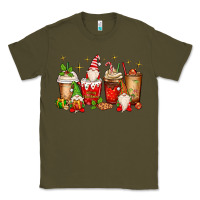 Army Green Christmas gnomes coffee cups Classic Tee - MaliasSmallBusiness