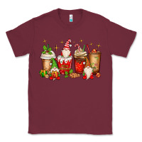 Burgundy Christmas gnomes coffee cups Classic Tee - MaliasSmallBusiness