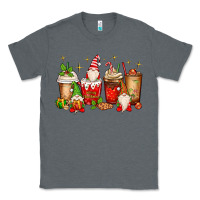 Charcoal Heather Christmas gnomes coffee cups Classic Tee - MaliasSmallBusiness