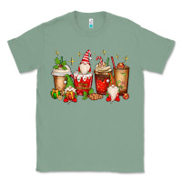 Sage Christmas gnomes coffee cups Classic Tee - MaliasSmallBusiness