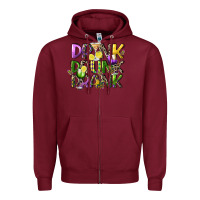 Burgundy drink drunk drank Zipper Hoodie - CowGirlArtShop