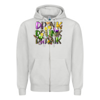 Dove Grey drink drunk drank Zipper Hoodie - CowGirlArtShop