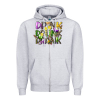 Drink Drunk Drank Zipper Hoodie | Teevron