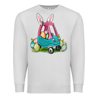 Dove Grey Easter toddler car Premium Sweatshirt - OliviaCreatesArt