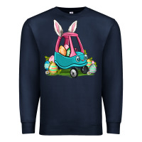 Navy Easter toddler car Premium Sweatshirt - OliviaCreatesArt
