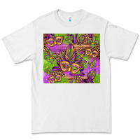 White mardi gras carnival masks and fleur de lis Premium Tee - Jasminsmagicworld