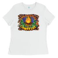 White life is better around the campfire Ladies Tee - BarkalooDesign