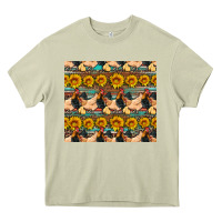 Mossy seamless poultry farm sunflowers chicken coop tumbler Heavy Core Tee - Artiststas