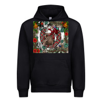 Black Rodeo Santa Urban Hoodie - CowhideDigitalArt
