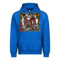 Cobalt Rodeo Santa Urban Hoodie - CowhideDigitalArt