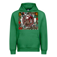 Emerald Rodeo Santa Urban Hoodie - CowhideDigitalArt