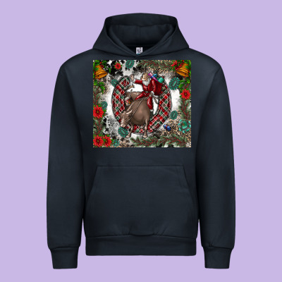 Rodeo Santa Urban Hoodie Designed By Cowhidedigitalart