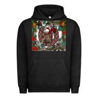 Pigment Black Rodeo Santa Urban Hoodie - CowhideDigitalArt