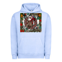 Pigment Grape Ice Rodeo Santa Urban Hoodie - CowhideDigitalArt