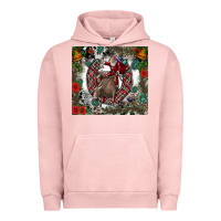 Pigment Salmon Rodeo Santa Urban Hoodie - CowhideDigitalArt