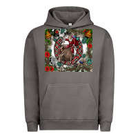 Pigment Tornado Rodeo Santa Urban Hoodie - CowhideDigitalArt