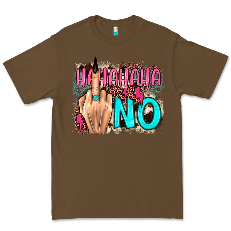 Hahahaha No Leopard Cowhide Premium Tee by JahusDesignShop | Teevron