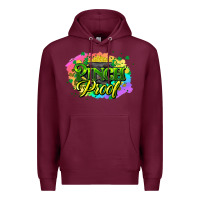 Burgundy pinch proof St. Patrick's  Day Premium Hoodie - HowdyJamesFarm