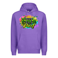 Purple pinch proof St. Patrick's  Day Premium Hoodie - HowdyJamesFarm