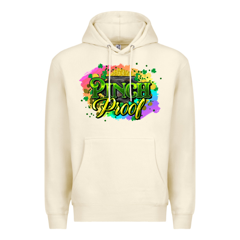 Pinch Proof St. Patrick's  Day Premium Hoodie by HowdyJamesFarm | Teevron