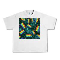 Lunar Rock Pride lgbtq flags with leopard seamless pattern Urban Heavy Tee - BundleAndBundleShop