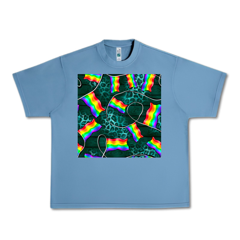 Pride Lgbtq Flags With Leopard Seamless Pattern Urban Heavy Tee by BundleAndBundleShop | Teevron