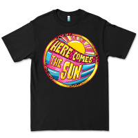Black Here comes the sun Premium Tee - NancyCooperArtShop