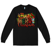 Black merry Christmas Long Sleeve Tee - Jasminsmagicworld