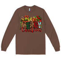 Chestnut merry Christmas Long Sleeve Tee - Jasminsmagicworld