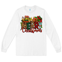 White merry Christmas Long Sleeve Tee - Jasminsmagicworld