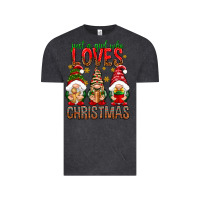 Vintage Black Just a girl who loves Christmas Vintage Tee - NancyCooperArtShop