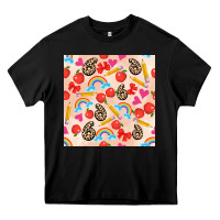 Black back to school seamless pattern 6 (3600x3600) Heavy Core Tee - AdoDesignShop