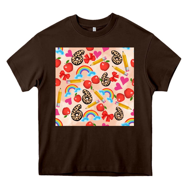 Back To School Seamless Pattern 6 (3600x3600) Heavy Core Tee by AdoDesignShop | Teevron