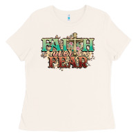 Faith Over Fear Cross Ladies Tee | Teevron