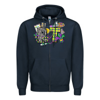 Navy respiratory therapist mardi gras Zipper Hoodie - CowGirlArtShop