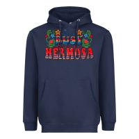 Navy Too busy being hermosa Heavyweight Hoodie - FaDigitalArtStudio