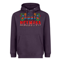 Plum Too busy being hermosa Heavyweight Hoodie - FaDigitalArtStudio